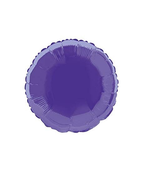 Purple Round Mylar Balloon