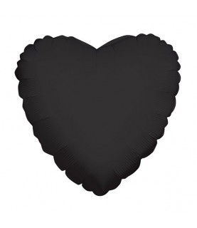 Black Heart Mylar Balloon
