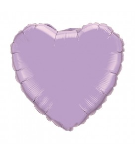 Lavendelblauer Herz Folienluftballon