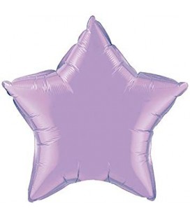 Lavendelblauer Stern Folienluftballon
