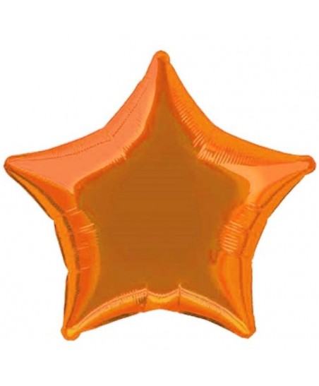 Oranger Stern Folienluftballon