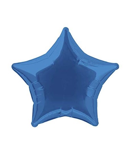Königsblauer Stern Folienluftballon
