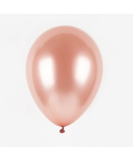 8 Pearlized Rose Gold Balloons
