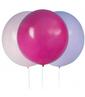 3 Riesige verschieden rosa Luftballons