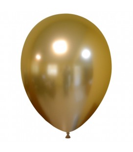 Ballon Latex Chromé Or