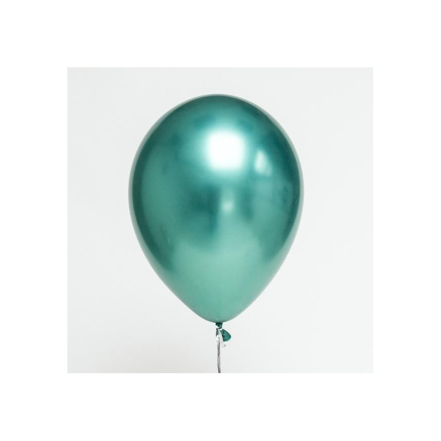 Silver Chrome Latex Luftballon