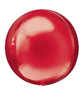 Sphärischer Orbz Folienballon Rot