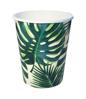 Tropical Palm Leaves Large Plates