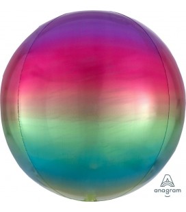 Sphärischer Orbz Folienballon Regenbogen-Schattierung
