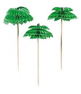 12 Honeycomb Palm Leaf Partypiekser
