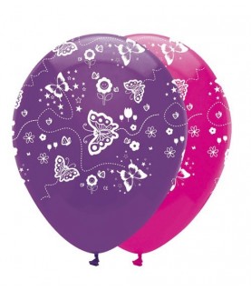 6 Butterfly Balloons