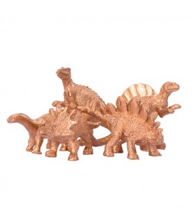 5 Dinosaures Décoratifs Dorés
