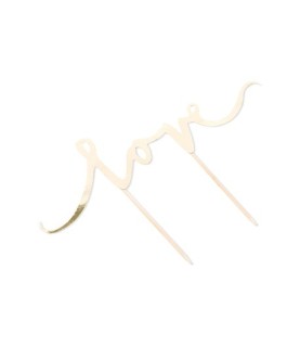 Gold Love Cake Topper