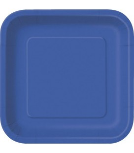 16 Royal Blue Small Plates