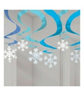15 Snowflakes Swirls