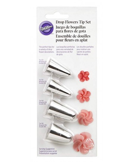 Piping Tips Set - 4 pieces  225, 129, 109, 190