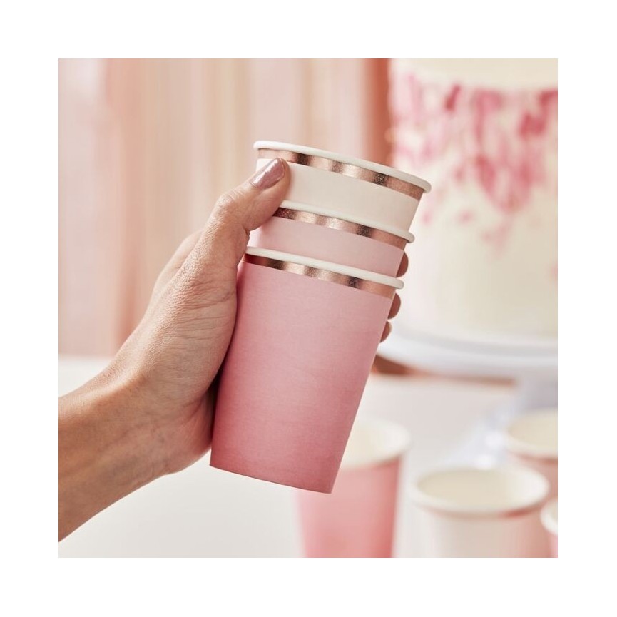 Pink Ombré Cups