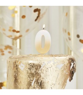 God Ombre Number 0 Candle