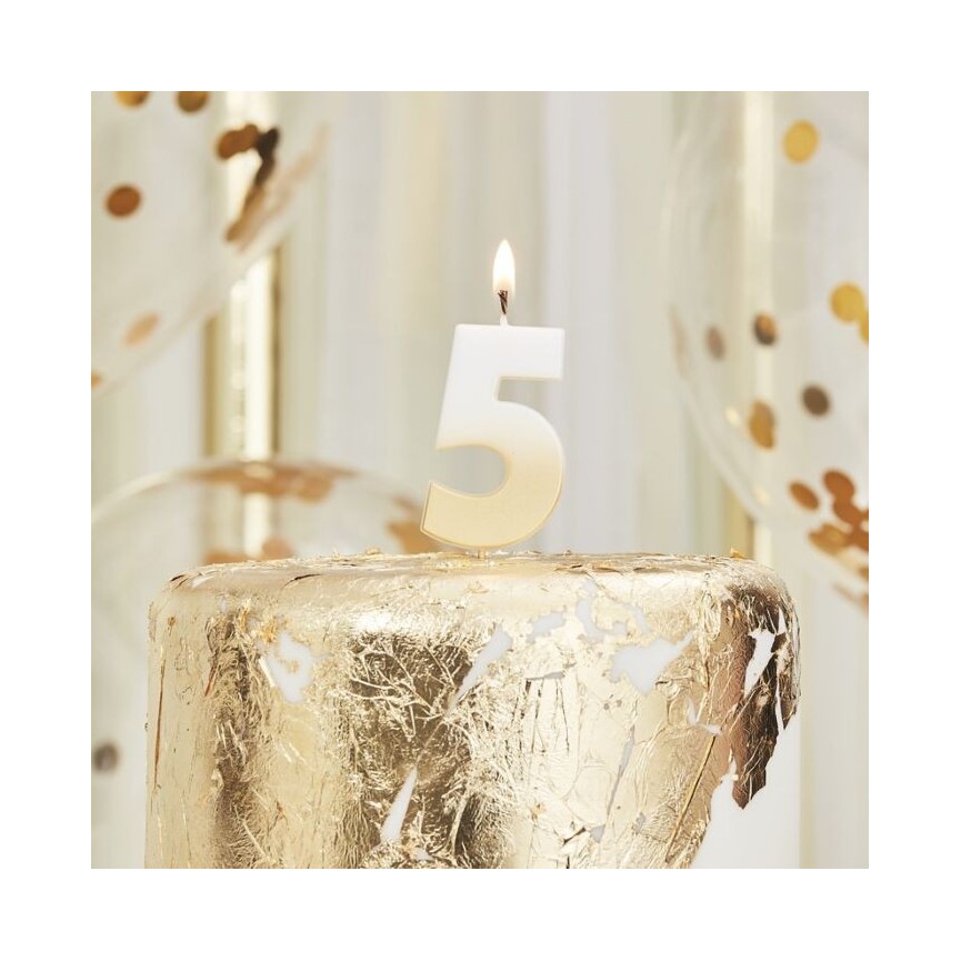 God Ombre Number 5 Candle