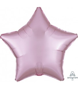 Pastel Pink Star Satin Luxe Foil Balloon