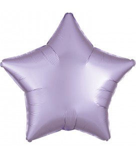 Ballon Aluminium Satin Luxe Etoile Lilas Pastel