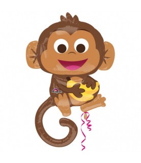 Ballon Aluminium Happy Monkey