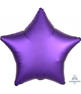 Ballon Aluminium Satin Luxe Etoile Violet Royal