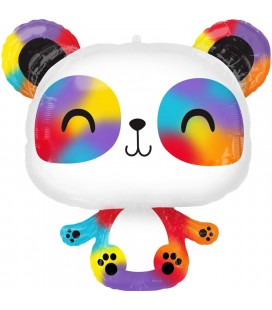 Rainbow Panda Foil Balloon