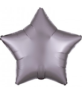 Star Greige Satin Luxe Foil Balloon