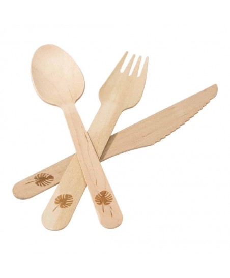 18 Wooden Cutlery Eco-Friendly