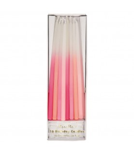 16 Bougies Rose Ombre