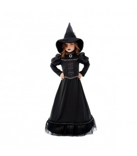 Schwarze Magie-Hexe Kinderverkleidung