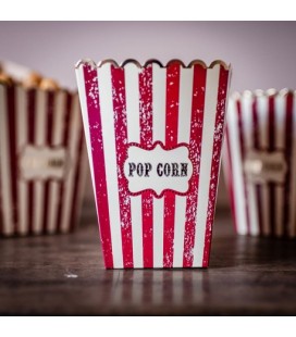 8 Popcorn Boxes Vintage Circus