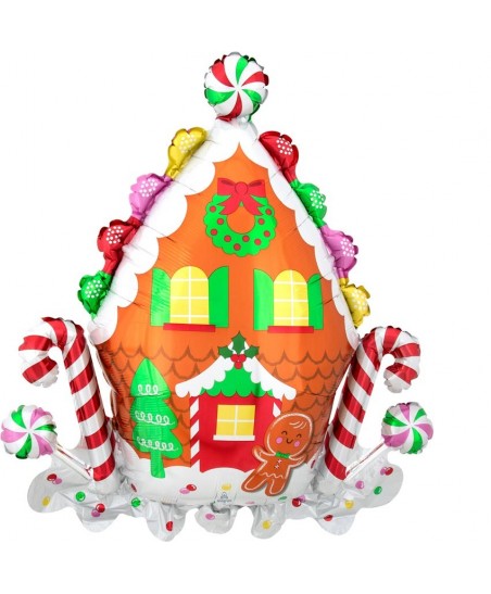 Gingerbread House Foil Balloon