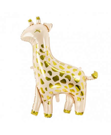 Gold Giraffe Mylar Foil Balloon