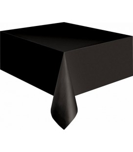 Schwarze Tischdecke