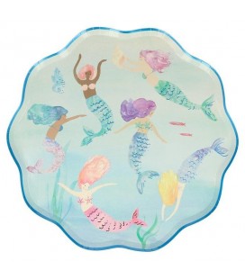 Swimming Mermaids Plates