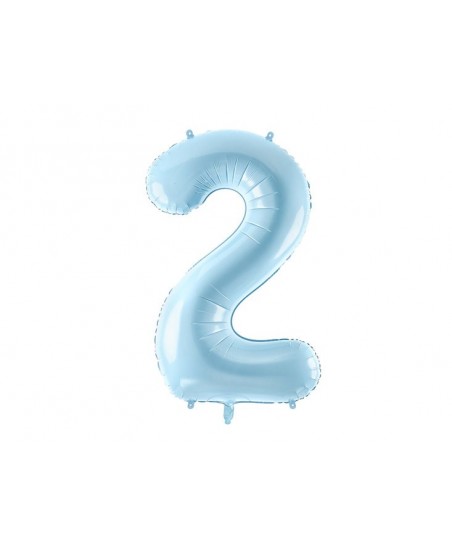 Pastel Blue Mylar Ballon Number 2