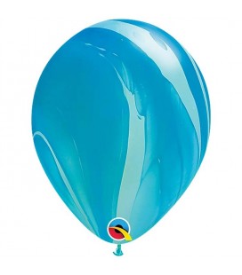 1 Ballon Marbré Agate Bleu